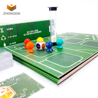 Ensemble de livre de cartes de jeu écologique personnalisé paquet d'impression boîte d'emballage avec couvercle et fond en papier vert