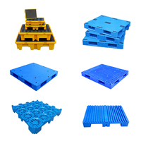 Palettes en plastique Palettes à mailles simple face double face pour usage intensif Palette à mailles en caoutchouc HDPE Palette plastico euro palette