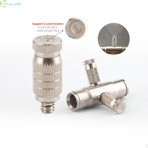 Boquilla de latón niquelado de dos secciones para humidificación en invernaderos, refrigeración, cría y eliminación de polvo en carreteras - Product Image 1