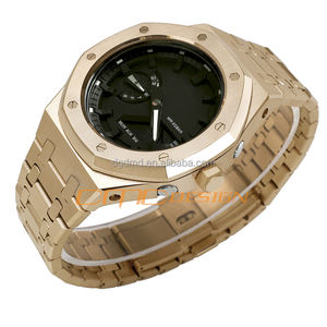 VENTE De Luxe En Métal Boîtier En Acier Inoxydable Bracelet Mod Kit pour GA2100 GA-<span class=keywords><strong>2100</strong></span> GA2110 GA-B2100 <span class=keywords><strong>GM</strong></span>-<span class=keywords><strong>2100</strong></span> Montres Montre Pièces - Product Image 6