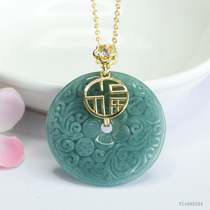 <span class=keywords><strong>Rond</strong></span> Myanmar <span class=keywords><strong>Jade</strong></span> Pendentifs Pour Les Femmes Fleur Forme Jadéite Charme Collier Sculpté À La Main Naturel Birmanie <span class=keywords><strong>Jade</strong></span> Tour De Cou - Product Image 4