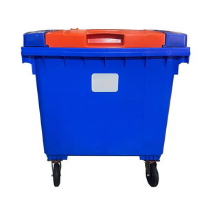 Contenedor de Basura con Ruedas y Pedal de 1100L, de Plástico PP para Exteriores, para Hogar, Hotel, Baño, Cocina, Almacenamiento y Reciclaje - Product Image 4