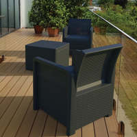 Ensemble de jardin avec rangement - Fauteuils et table Nassau Tte--Tte en plastique recyclé