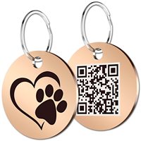 Meistverkaufte Personalisierte Logo-Metall-Edelstahl-Blanko-QR-Code-Katzenanhänger Hunde-Haustier-ID-Anhänger