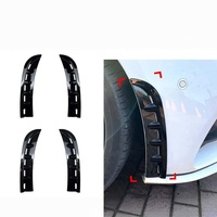 Spoiler avant en ABS noir brillant et motif carbone, prise d'air du pare-chocs avant, compatible avec Mercedes-Benz CLS C257 CLS260 300 2018-21