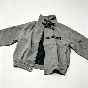 Veste d'hiver pour homme avec logo personnalisé, col montant tendance, coupe décontractée, grandes tailles - Product Image 2