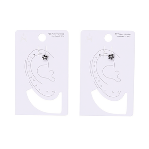 Orecchini a Clip a Forma di Fiore con Strass 6mm in Acciaio, Confezione da 12 Pezzi - Product Image 2