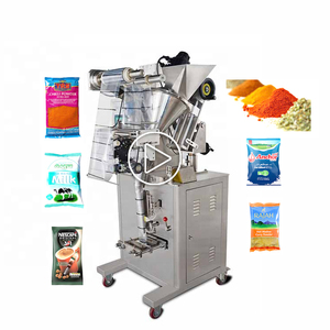 Machine d'emballage automatique électrique HXL-F100 pour sachets plastiques, pour 5-100 ml de farine ou produits chimiques, 50 sachets/min, emballage alimentaire sous film - Product Image 1