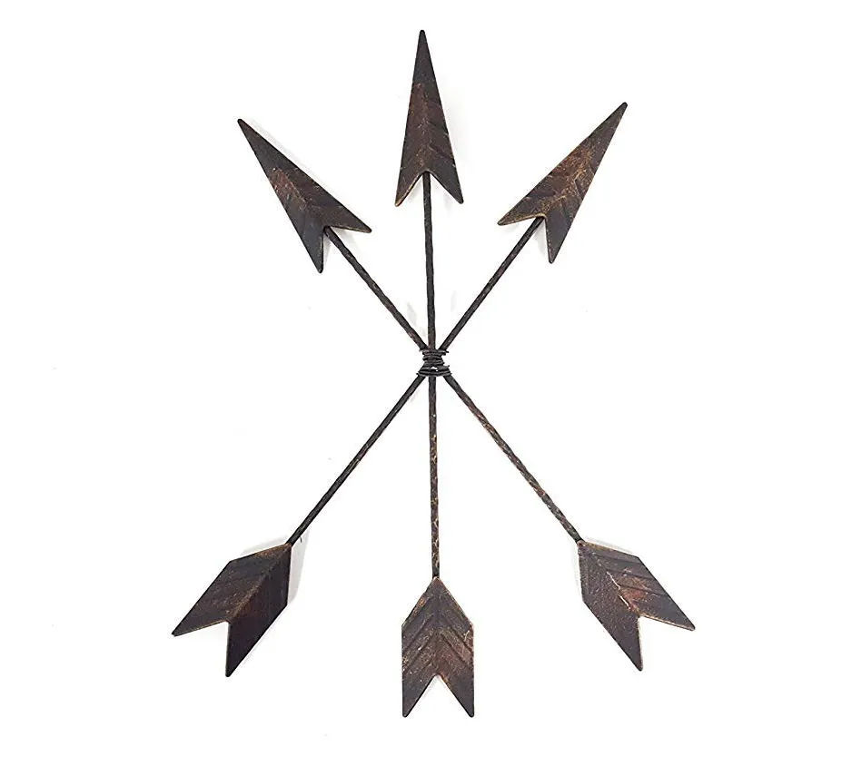 Cast Iron Native Arrow Metal Hanging Home Wall Decoration