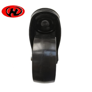 <span class=keywords><strong>3</strong></span> Polegadas 75mm Preto Industrial TPE <span class=keywords><strong>Caster</strong></span> Roda Móveis Rodízio Roda - Product Image 3