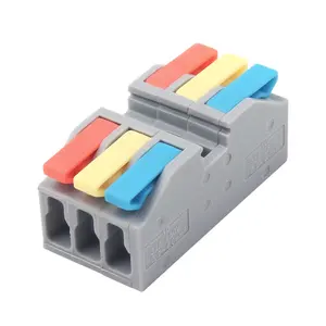 N4H 1/2/3/4/5/6/8/10Pin 250V 32A 10mm trilho DIN ou porta-parafusos push-in conector de fio de emenda rápida bloco de terminais de cabo