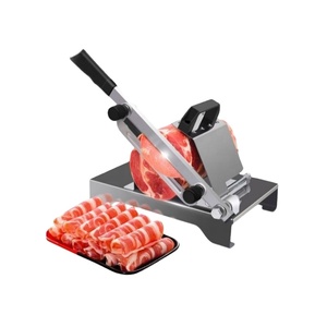 Nueva Máquina Cortadora de Carne Comercial para Uso Doméstico, Totalmente Automática, Portátil, de Acero Inoxidable, con Cinta de Corte, para Carne Picada - Product Image 1