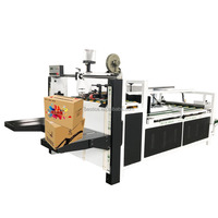 Machine semi-automatique de pliage et de collage de boîtes en carton Machine de collage de dossiers de boîtes en carton directement ZXJ-2800 par l'usine