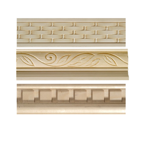 Antique Gỗ Khắc 96 Inch Khuôn Trang Trí Nội Thất Appliques Embossed Trim Panel Mouldings Ghế Gỗ Đường Sắt - Product Image 1