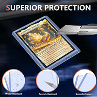 Protège-cartes rigides en plastique ultra transparents 3"x4" pour cartes de baseball, jeux et cartes à collectionner sportives