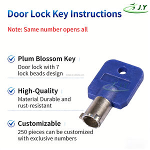 Serrature per giochi arcade 6086/6083/6029/6019 con chiave rotonda a fiore di prugna per macchine arcade, macchine a gru e cabinet per giochi di combattimento - Product Image 4