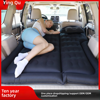 Kasur Lipat Tiup untuk Mobil dengan Penutup Kain PVC Berlapis Flocking untuk Alas Tidur di Kursi Belakang Mobil Keluarga