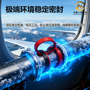 Joint d'étanchéité coaxial irrégulier sur mesure St002 de qualité aérospatiale, résistant à l'usure et anti-poussière pour train d'atterrissage d'avion - Product Image 5