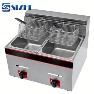 <span class=keywords><strong>Friteuse</strong></span> à gaz commerciale Sizhi de 6 <span class=keywords><strong>litres</strong></span> avec cuisson à haute température, construction en acier inoxydable, équipement de restauration rapide, équipement de cuisine et de restaurant - Product Image 3