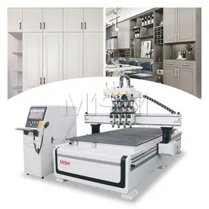 MISHI 1325 four process Wood CNC Router machine price Woodworking Panel Furniture Cabinet Making CNC Router