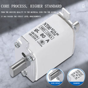 Fusible basse tension NT00/NT1/NT2, noyau fusible en céramique, fusible à lame 63A100A125A - Product Image 3