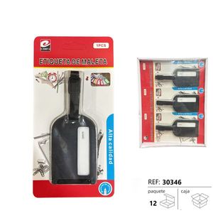 Etiqueta De Maleta Negra 1Pcs Alta Calidad Para Viajes - Product Image 3