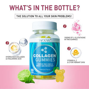 Gommes au collagène personnalisées directes d'usine avec biotine vitamine C pour cheveux ongles peau complément alimentaire sain - Product Image 6