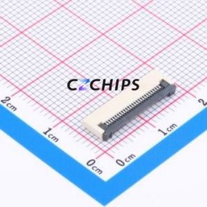 FPC-0.5FX-26PWCR-H20 FFC/FPC Connector SMD,P=0.5mm,Horizontal Mount Connector Flip Cover Type Bottom Contact 26P 0.5mm - Product Image 1