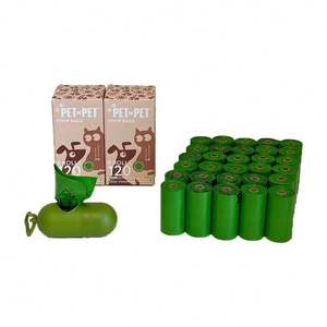 Eco-friendly Biodegradable Pet Bags Green Dog Poop Waste Bag Make From Cornstarch With Custom Logo - Product Image 2