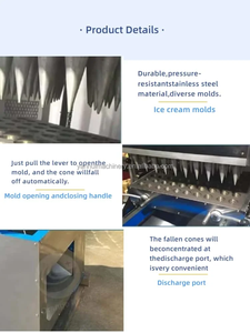 Machine à cornets de crème glacée électrique 40 têtes, pour la fabrication de cornets de gaufres - Product Image 4