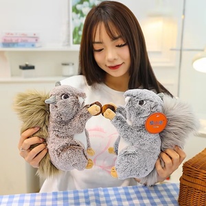 ตุ๊กตากระรอกน่ารัก ของตกแต่งบ้าน ของขวัญเทศกาล ขายส่งได้ - Product Image 3