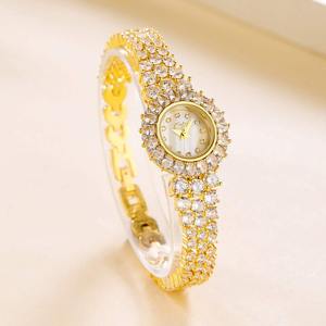 Reloj de Cuarzo con Incrustaciones de Circonio y Cobre de Alta Gama, Elegante y a la Moda para Mujer - Product Image 2