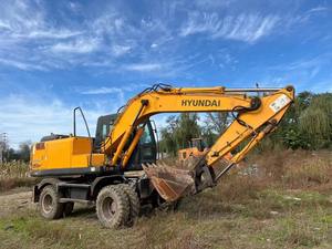 Excavatrices sur pneus Hyundai R150w-9 150w-7 305 d'occasion pour engins de terrassement Moteur coréen Construction agricole - Product Image 3