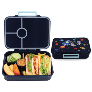 LeakProof BPA Free 4 or 5 Compartments Bento Lunch Box for Kids