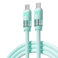Câbles de données Type-C vers C extra longs de 1 m, conducteur en cuivre pur, tressage en nylon, charge rapide 3A, transfert de données haute vitesse – Offre Spéciale