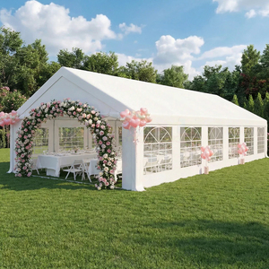 Canvas Party Tent Garden Gatherings Paired 20x20 Design Durable Carpas Para Eventos Elegant Wedding Tent For Ceremonies - Product Image 5