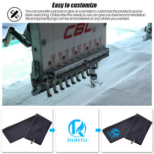 Serviette de golf en microfibre <span class=keywords><strong>avec</strong></span> pince à mousqueton Motif gaufré Crochet et boucle de fixation la serviette de nettoyage de golf pratique - Product Image 5