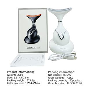 เครื่องนวดหน้า 3 โหมดสี พร้อมระบบสั่นสะเทือน สำหรับนวดหน้าและลำคอ - Product Image 4