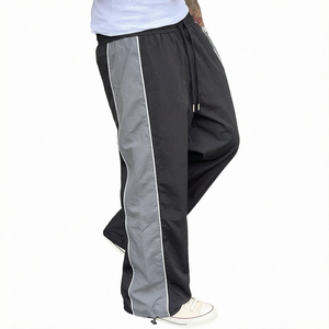 Pantalon décontracté mi-taille en coton et lin pour homme, avec cordon de serrage, élastique, respirant, écologique, poids moyen, couleur unie, usage quotidien, imperméable - Product Image 1