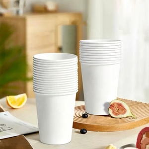 Factory Custom Printed Single Wall Disposable Beverage Hot <b>Cold</b> Drink Coffee Paper <b>Cup</b> <b>with</b> Lids - Product Image 1