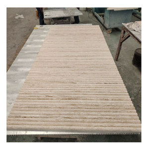 Longue <span class=keywords><strong>dalle</strong></span> baguettes de pierre courbe cannelée concave pour carreaux concaves muraux dalles de travertin personnalisées à vendre buffet en marbre mosaïque - Product Image 4