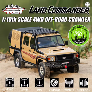 RGT EX86160 LAND COMMANDER LC79 4WD 1/10 Auto Eléctrico RC Todoterreno Listo para Usar con Control Remoto de 200M de Alcance - Product Image 2