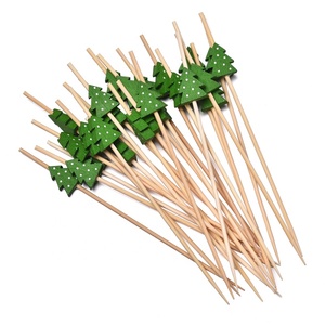 Palillos de Cóctel de Bambú Multicolores de 4.7 Pulgadas para Aperitivos, Frutas, Bebidas, Postres, Decoración de Comida para Fiestas - Product Image 5