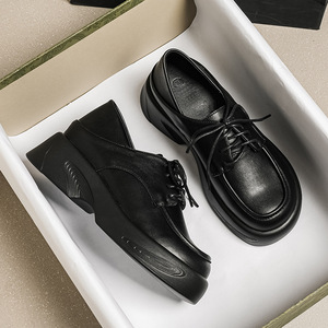 Zapatos de Mujer Elegantes Estilo Bailarina, Nuevos con Aumento Interno, Cordones, Tacón Alto, Plataforma Gruesa, Ligeros, Transpirables, para Verano - Product Image 6