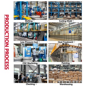 6061-T6 roda mobil penumpang kustom Monoblock bentuk hati dua warna 6061-T6 5x120 5x112 5x114.3 4x110 - Product Image 5