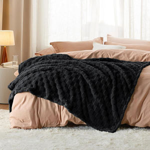 Jacquard Knitted Flannel Fleece Blanket, Custom 100% Polyester Soft Warm <strong>Throw</strong> <strong>for</strong> <strong>Bed</strong> Sofa Hotel Home - Product Image 4