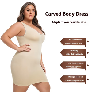 # Faja Moldeadora de Cuerpo Completo sin Costuras X811, Personalizada de Fábrica, Talla Grande, Levanta Glúteos, Ropa Interior Moldeadora Informal para Mujer, Uso Diario - Product Image 2