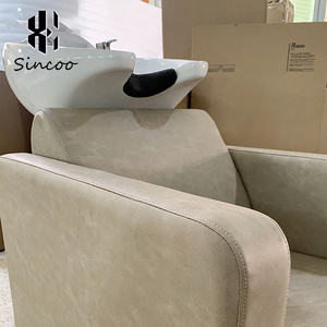 Sillón Eléctrico de Alta Calidad para Lavacabezas y Peluquería, Semi-reclinable, con Motores CE, Tapizado en Cuero PU, para Salón y Barbería - Product Image 4