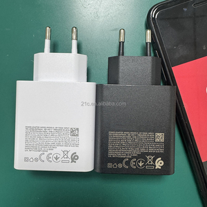شاحن فائق السرعة T5020 بقوة 50 واط مع تقنية الشحن السريع QC3.0 ومنفذ USB-C ومحول طاقة PD وشاحن حائط USB-A لهواتف S23U وNOTE 10 - Product Image 1