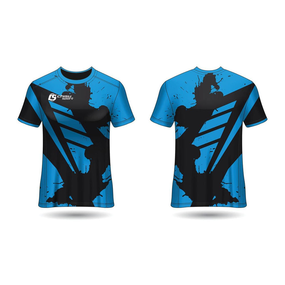 Custom Men Embossed Esports Jerseys 100% Polyester Elite E-sport Sports T  Shirts Other Sportswear for Adults